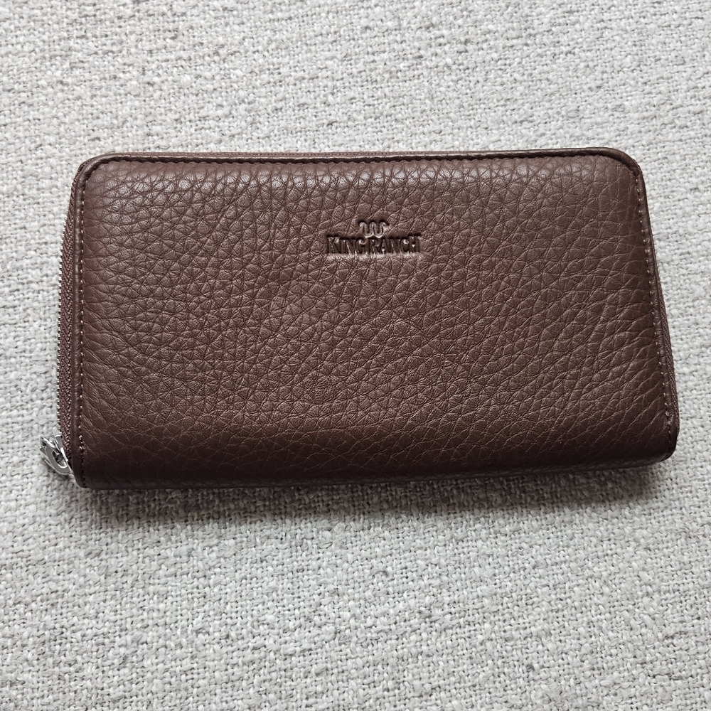 Brown Leather Wallet For Women - King Ranch - Never Used